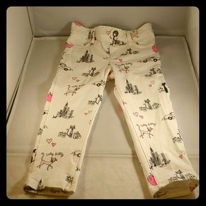 CHILDREN'S PLACE SIZE 3T "CITY KITTY" JEGGINGS